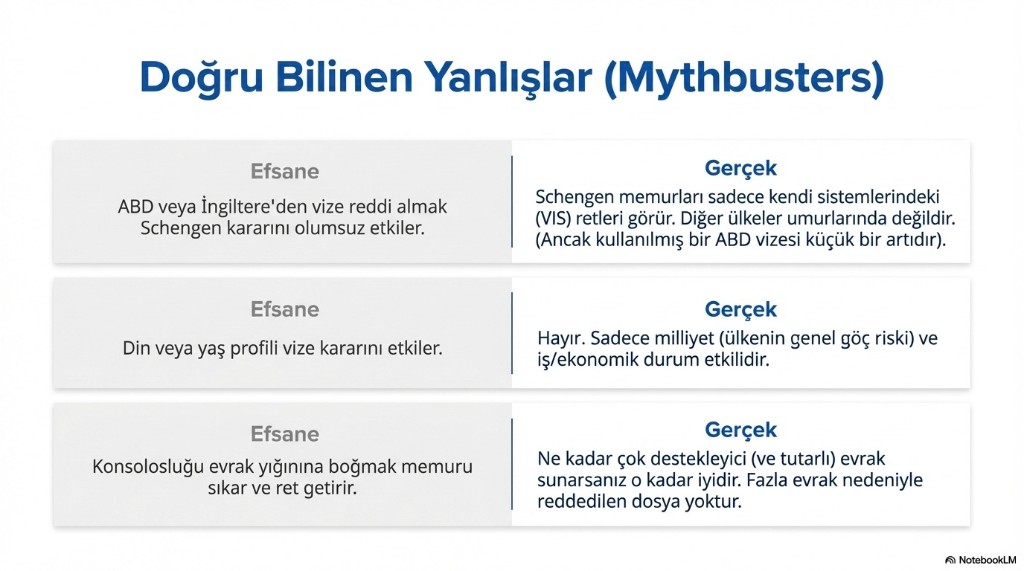 Doğru bilinen yanlışlar: efsaneler ve gerçekler